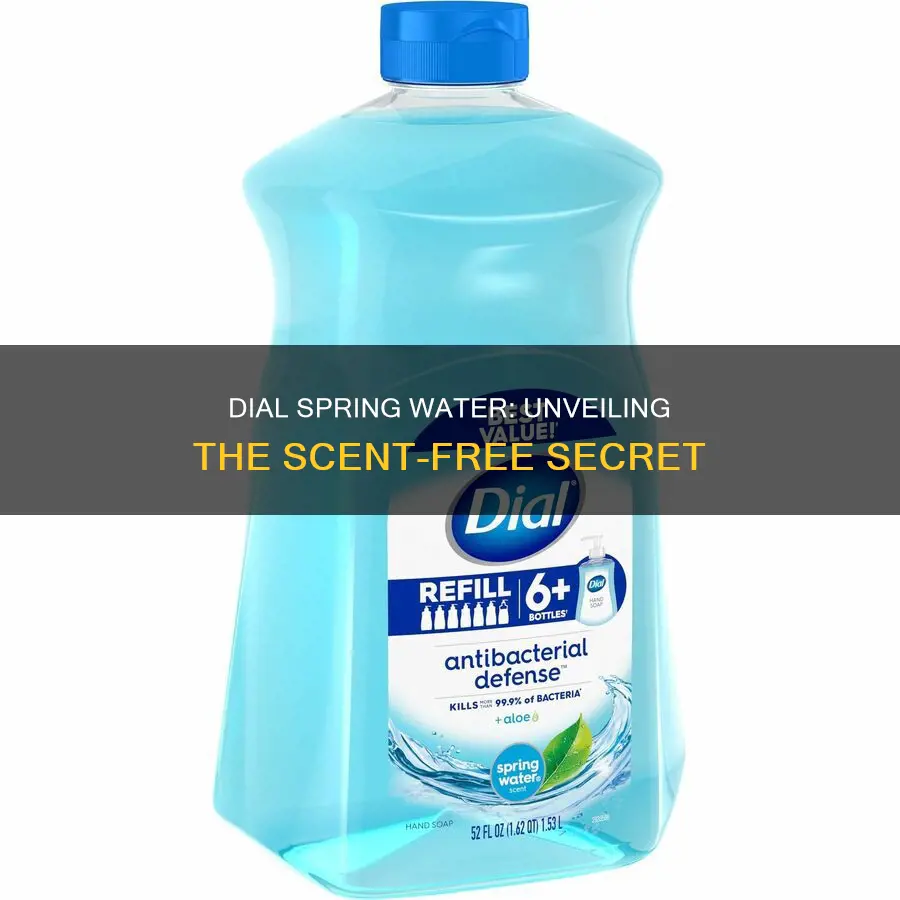 is dial spring water fragrance free