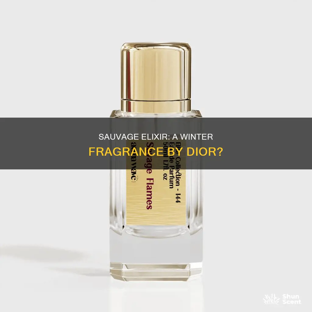 is dior sauvage elixir a winter fragrance