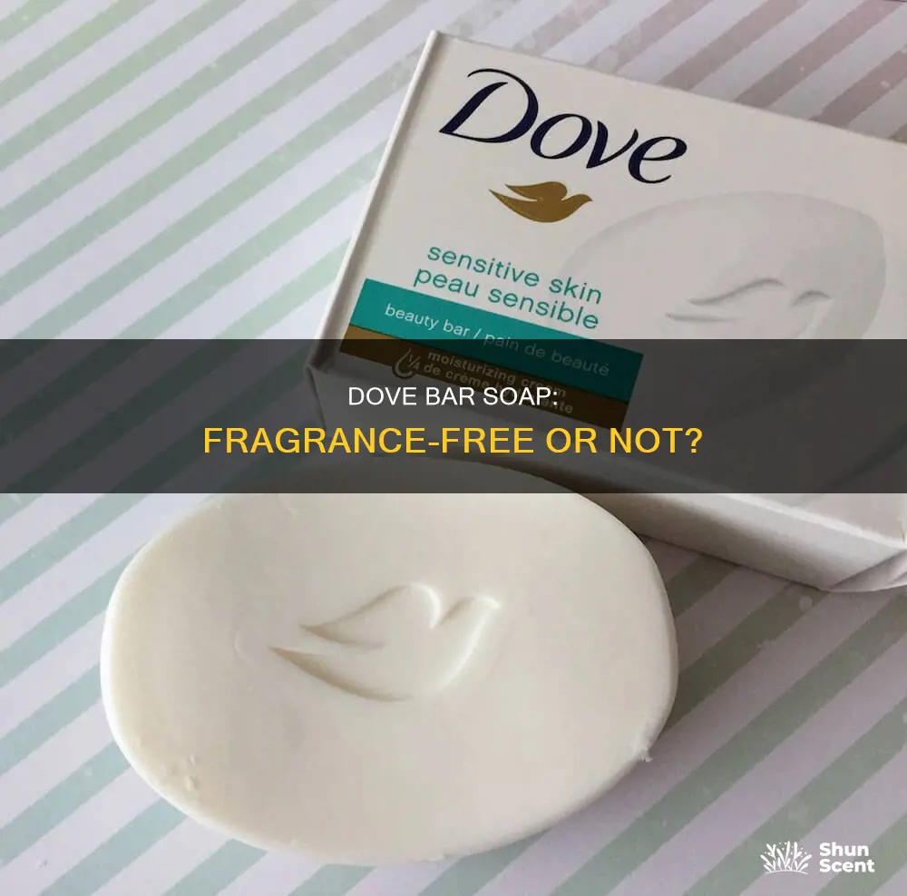 is dove bar soap fragrance free
