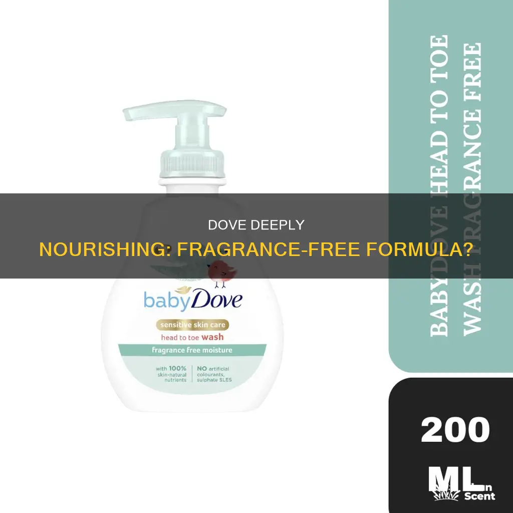 is dove deeply nourishing fragrance free