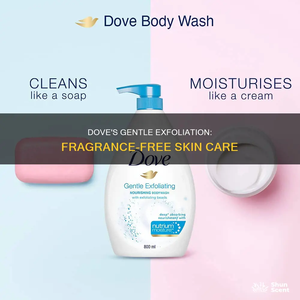 is dove gentle exfoliating fragrance free