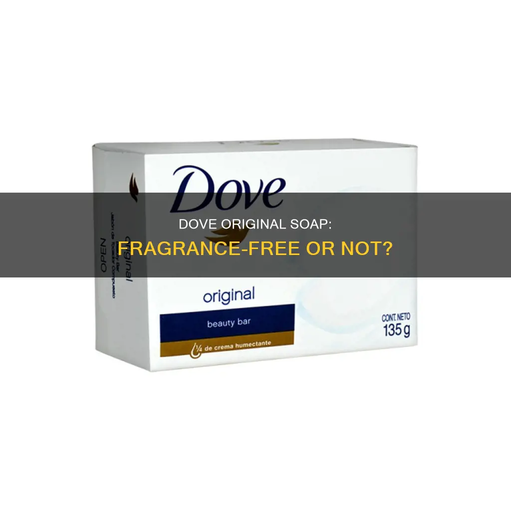 is dove original soap fragrance free