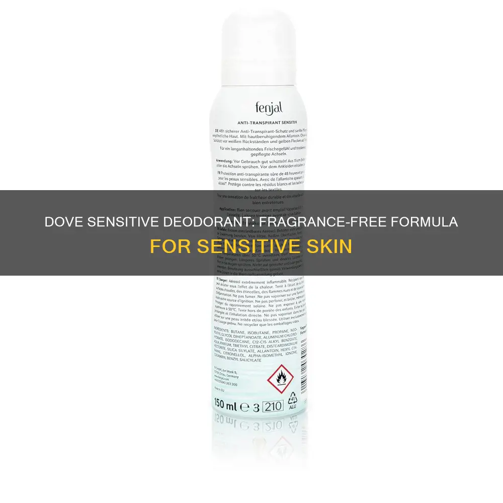 is dove sensitive deodorant fragrance free