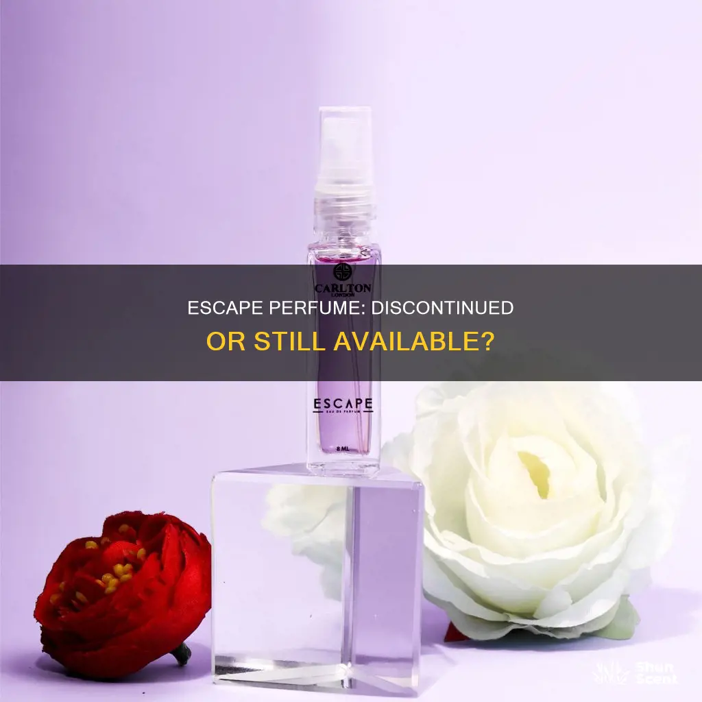 is escape perfume discontinued