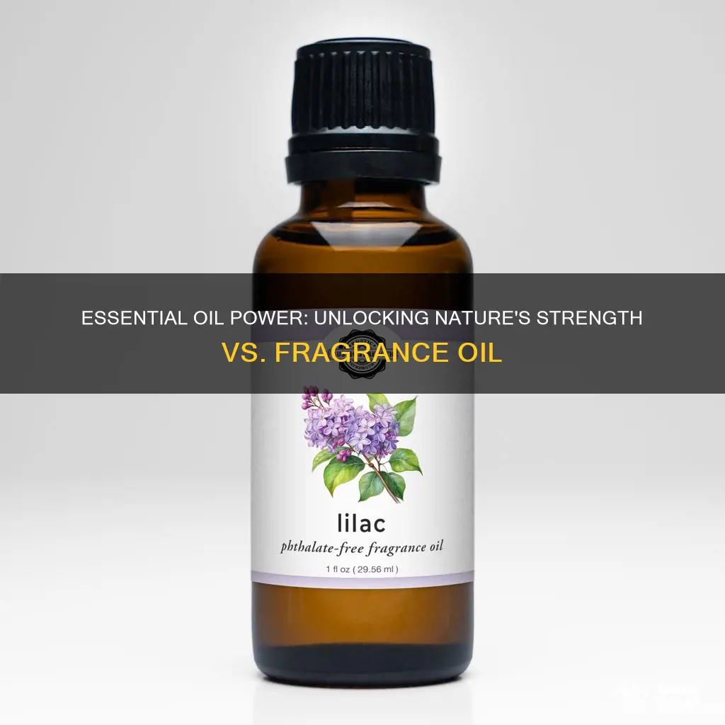 is essential oil stronger than fragrance oil