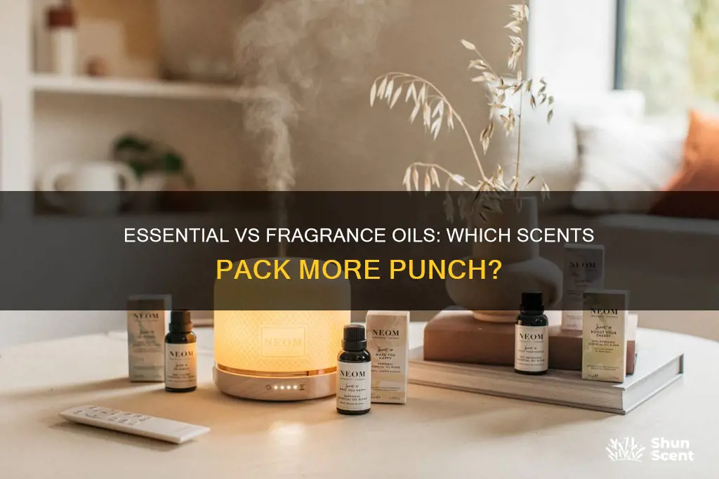is essential oil stronger than fragrance oil