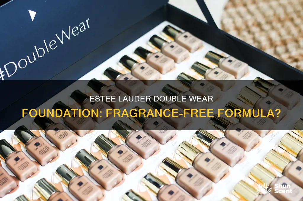 is estee lauder double wear foundation fragrance free