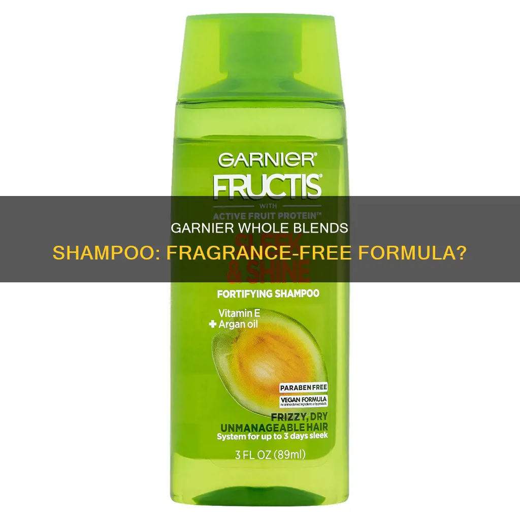 is garnier whole blends shampoo fragrance free
