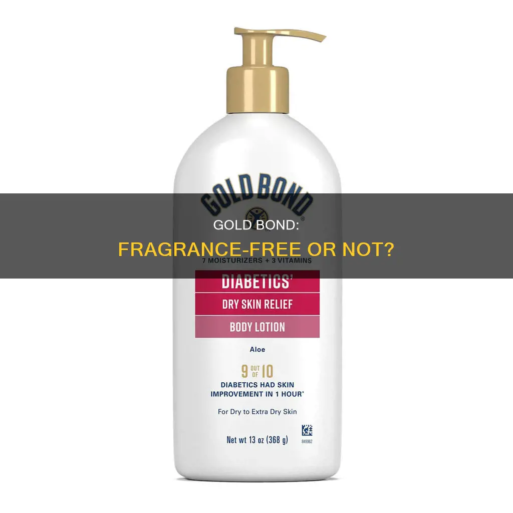 is gold bond fragrance free