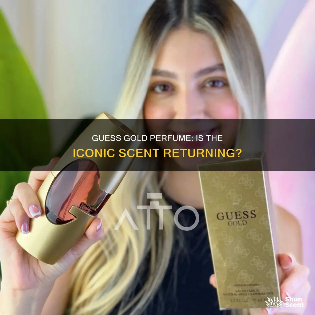 is guess gold perfume back