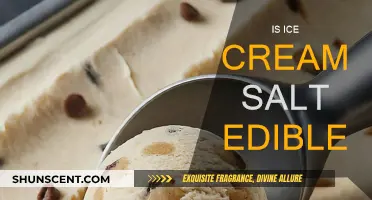 Salt in Ice Cream: Edible or Not?