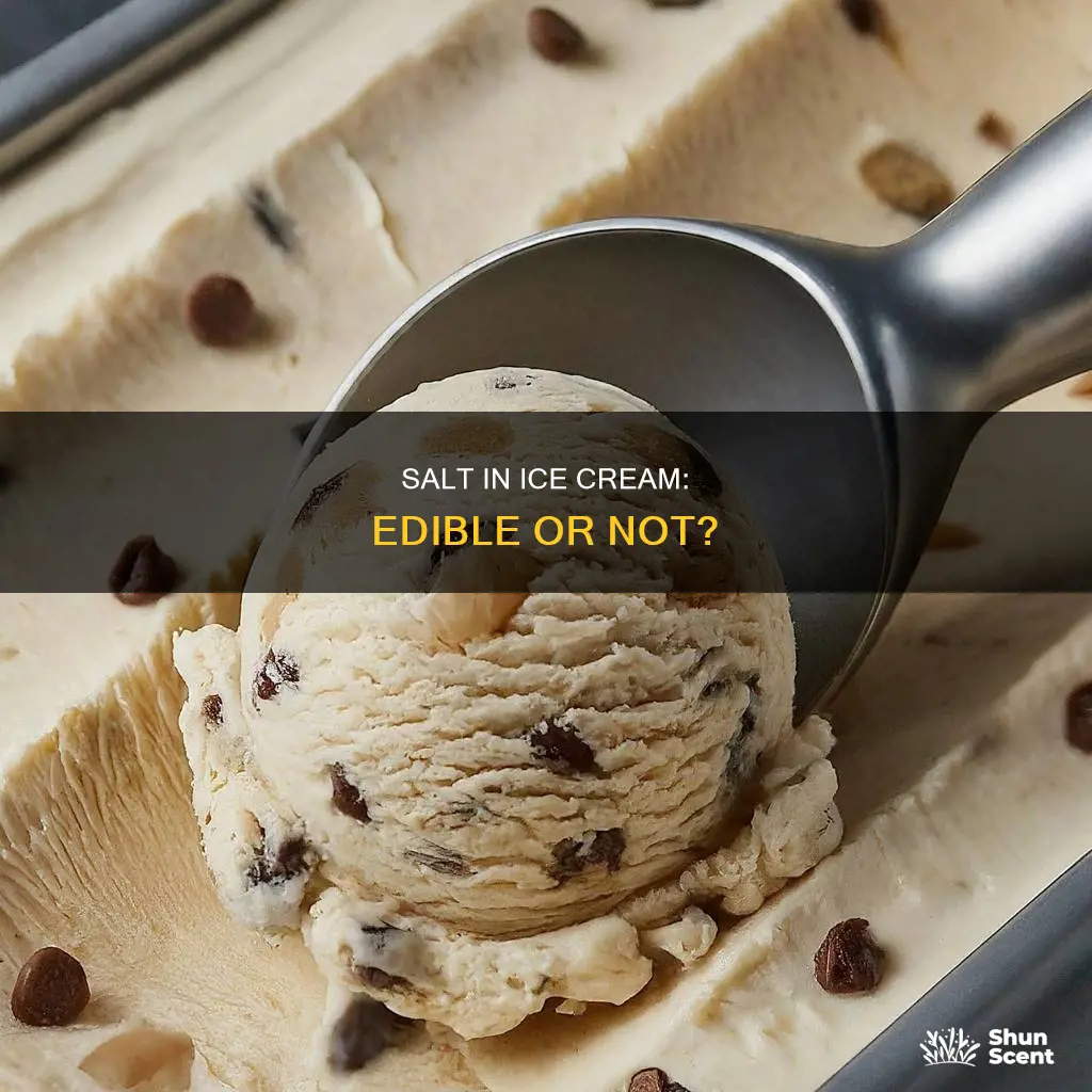 is ice cream salt edible