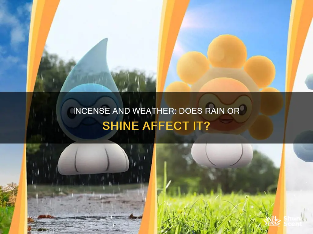 is incense affedted by weather boost