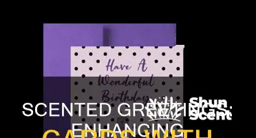 is is good to put perfume in a greeting card