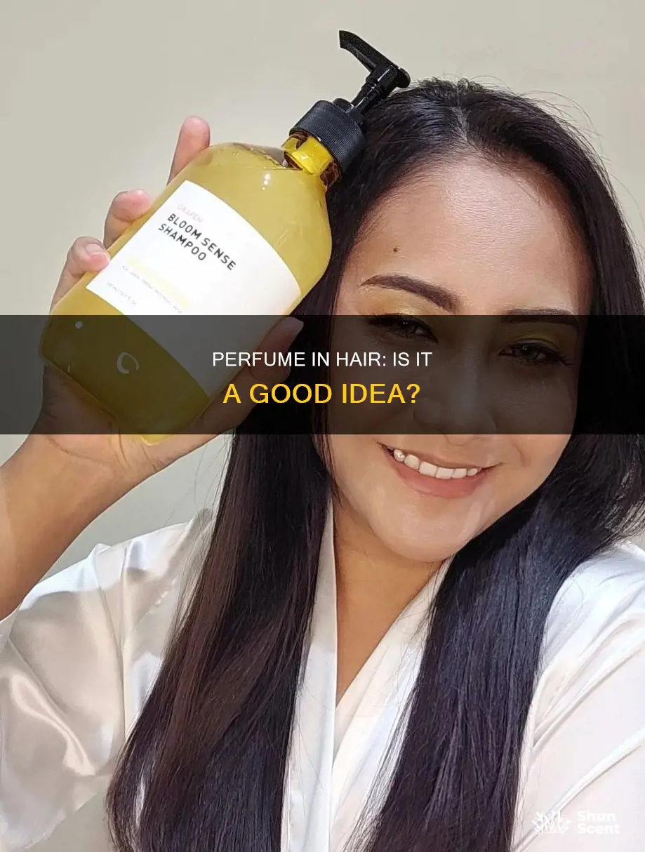 is it bad to spray perfume in your hair