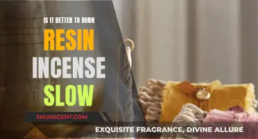 Burning Resin Incense: Slower Burns for Better Scents