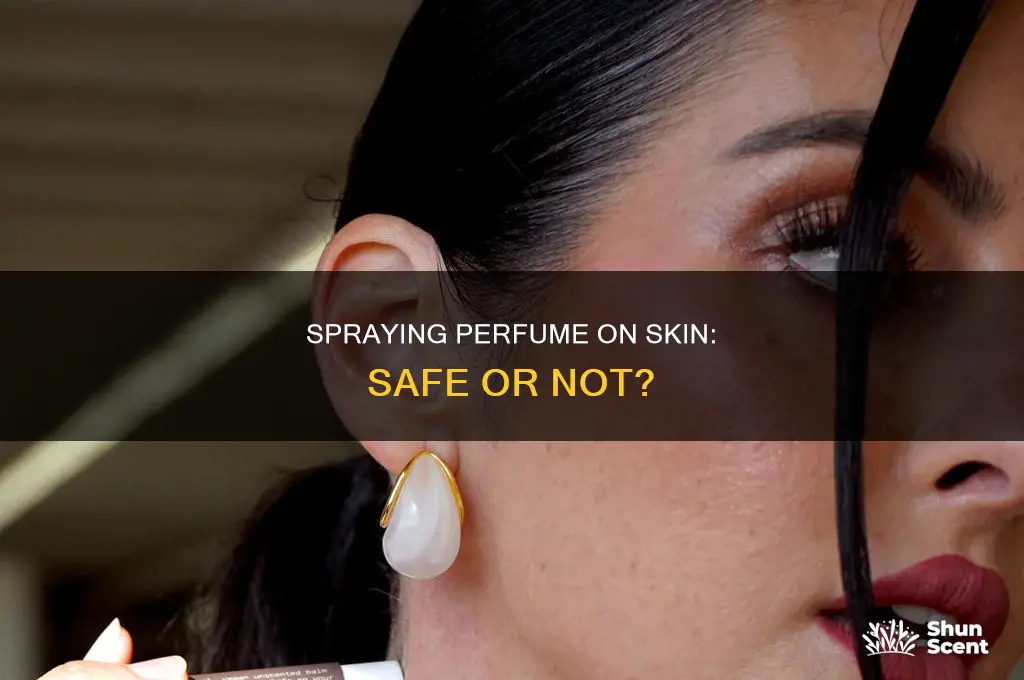 is it okay to spray perfume on skin