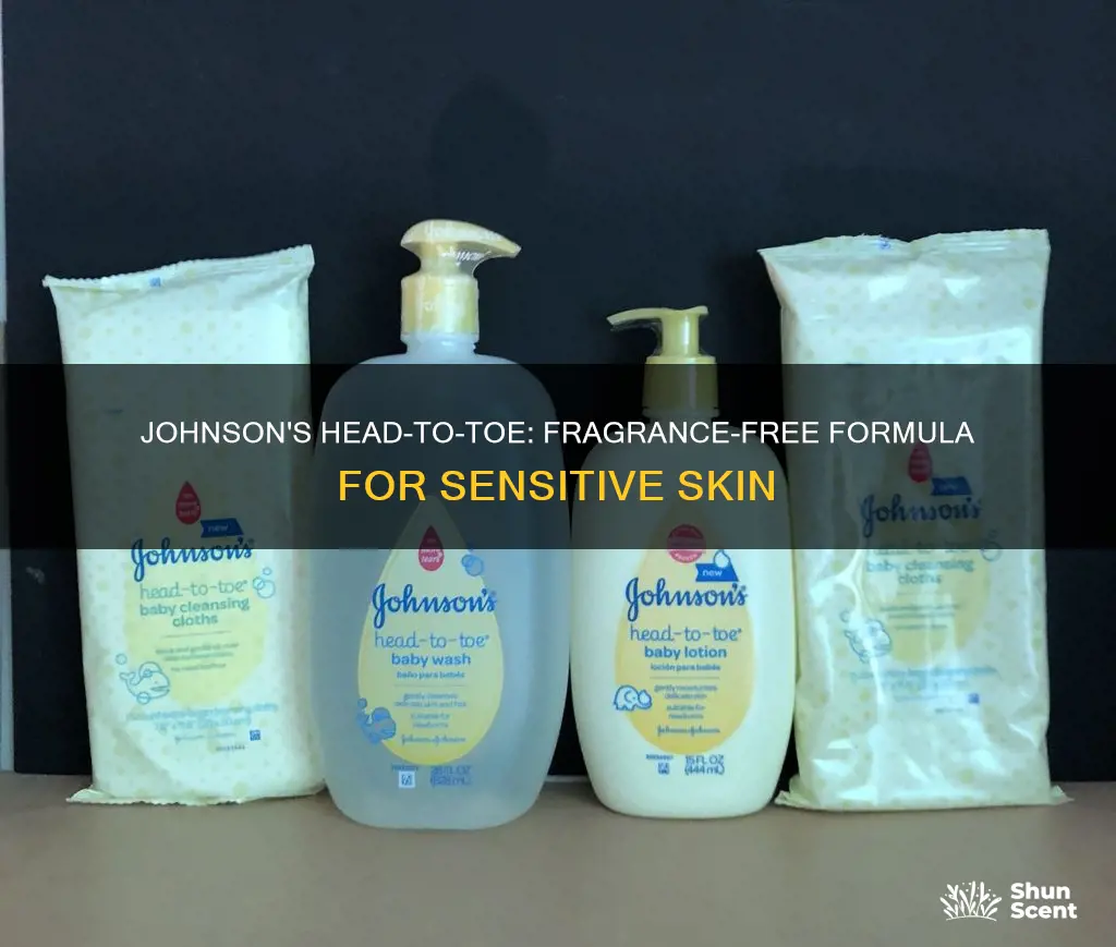 is johnson and johnson head to toe fragrance free