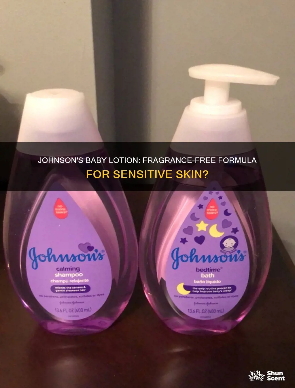 is johnson baby lotion fragrance free