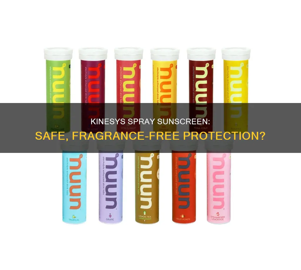 is kinesys spf 30 fragrance free clear spray sunscreen safe