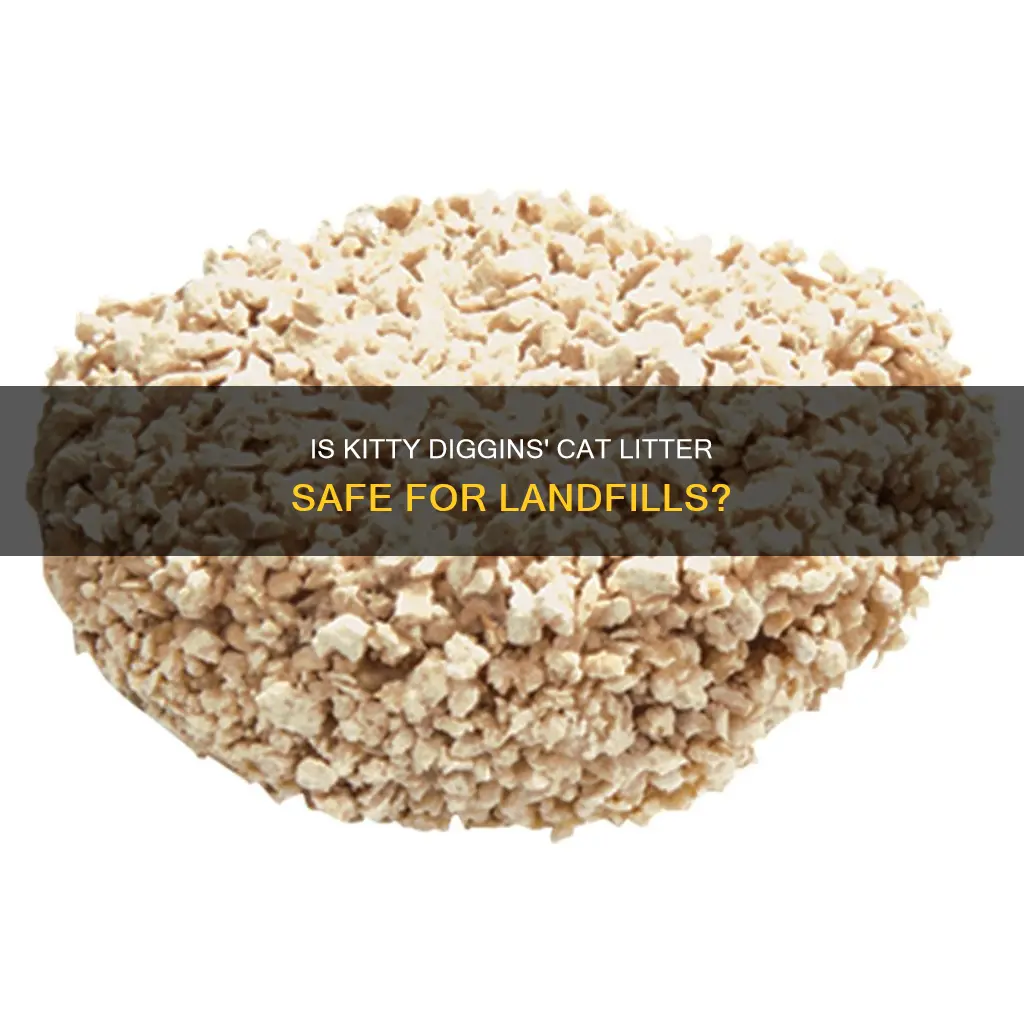 is kitty diggins fragrance free cat litter bad for landfill