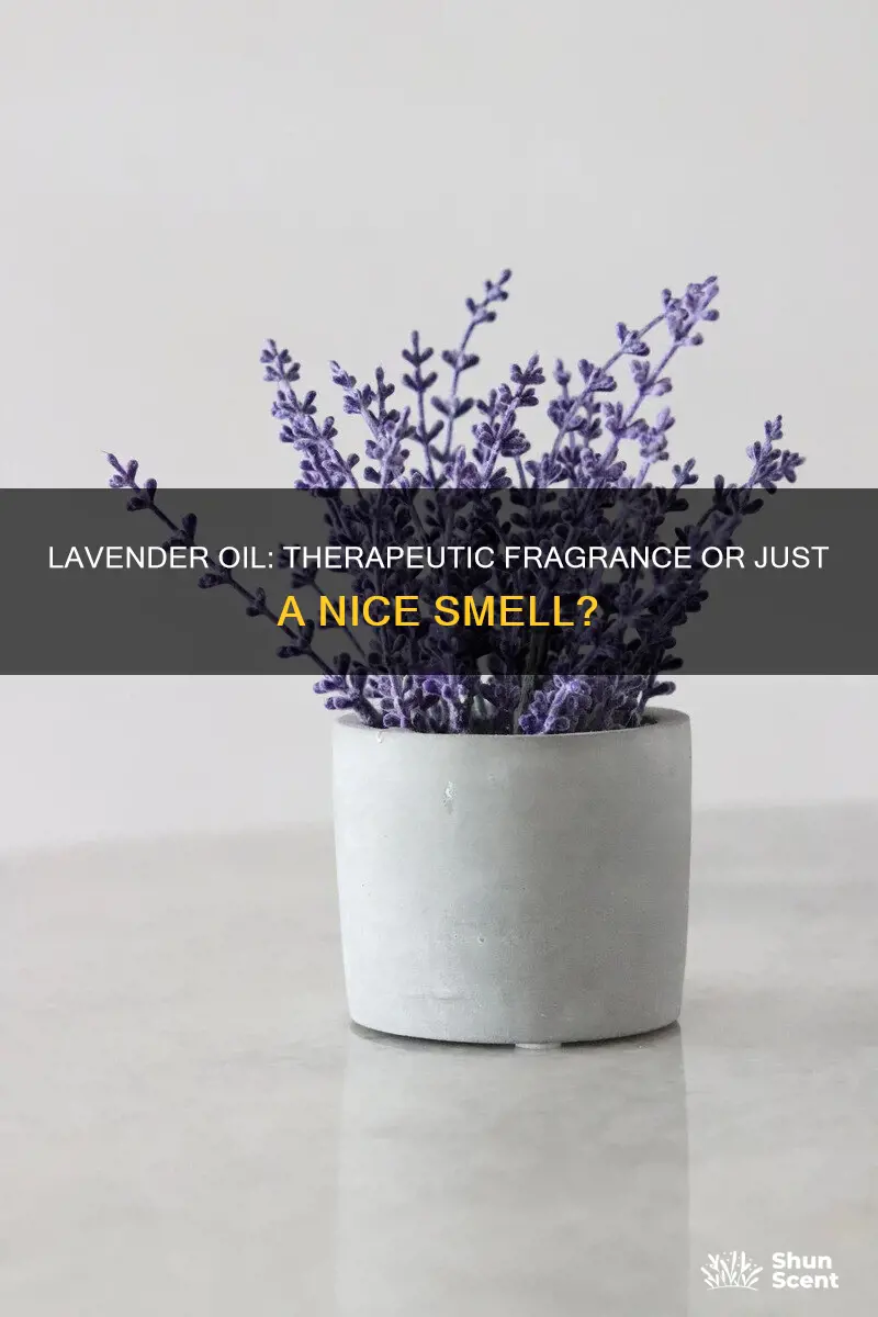 is lavender oil fragrance therapeutic