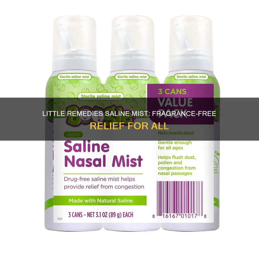 is little remedies saline mist fragrance free