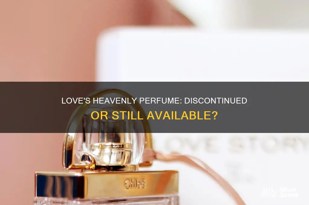 is love is heavenly perfume discontinued