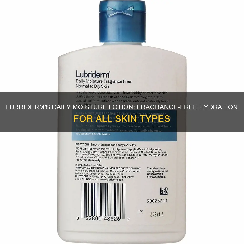 is lubriderm daily moisture lotion fragrance free