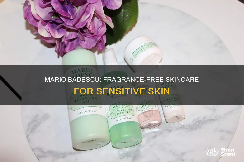 is mario badescu fragrance free