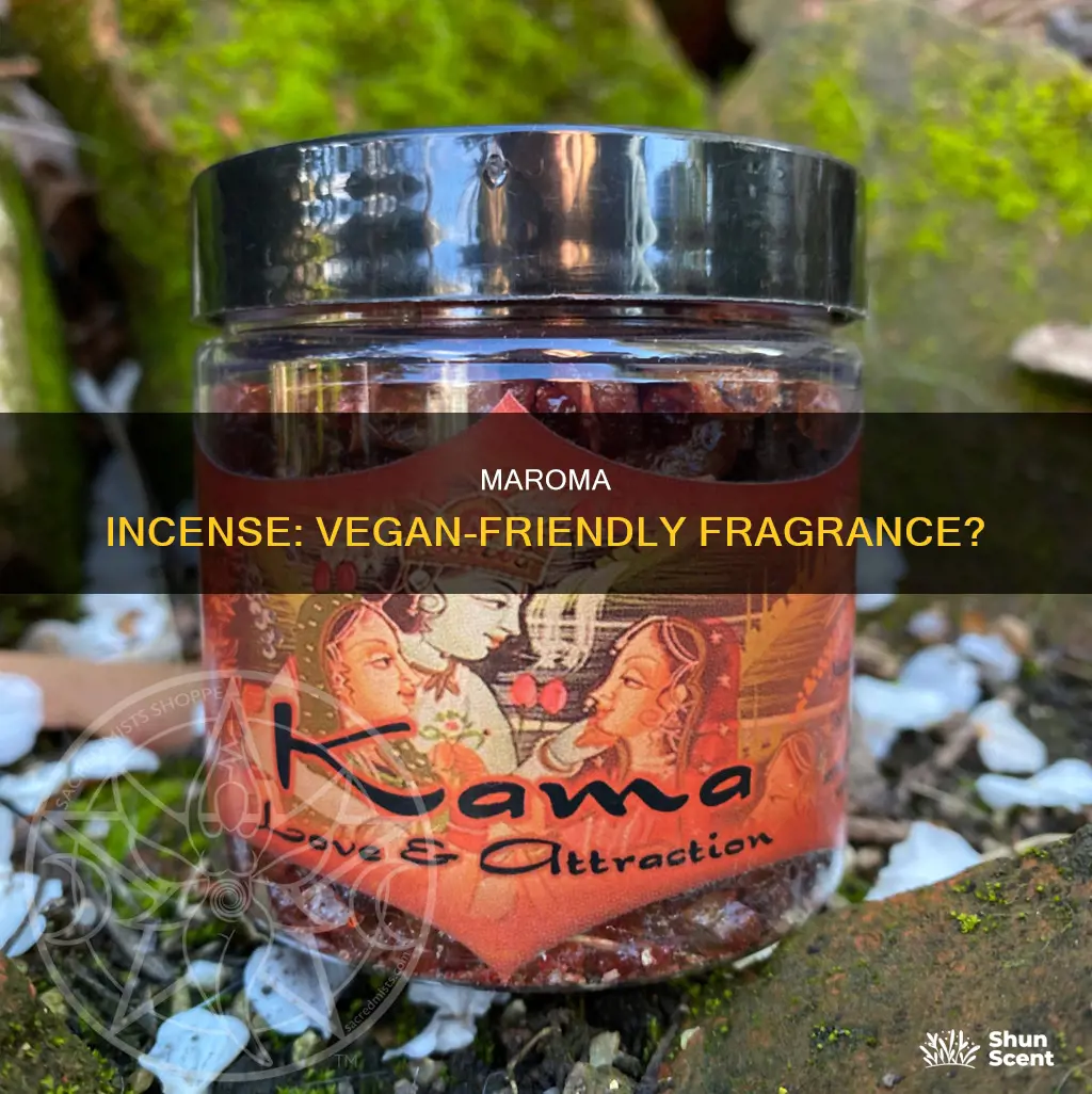 is maroma incense vegan