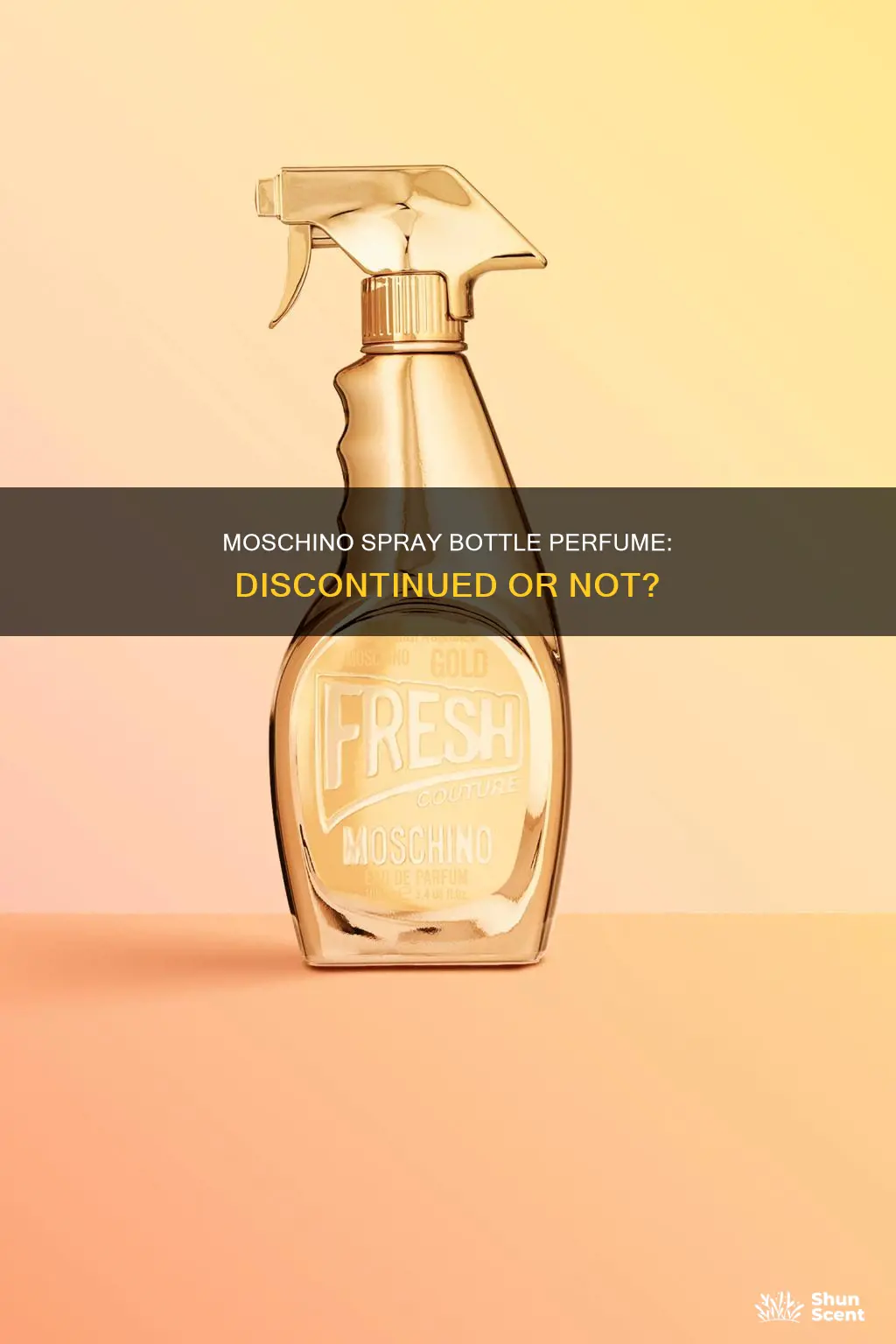 is moschino spray bottle perfume discontinued