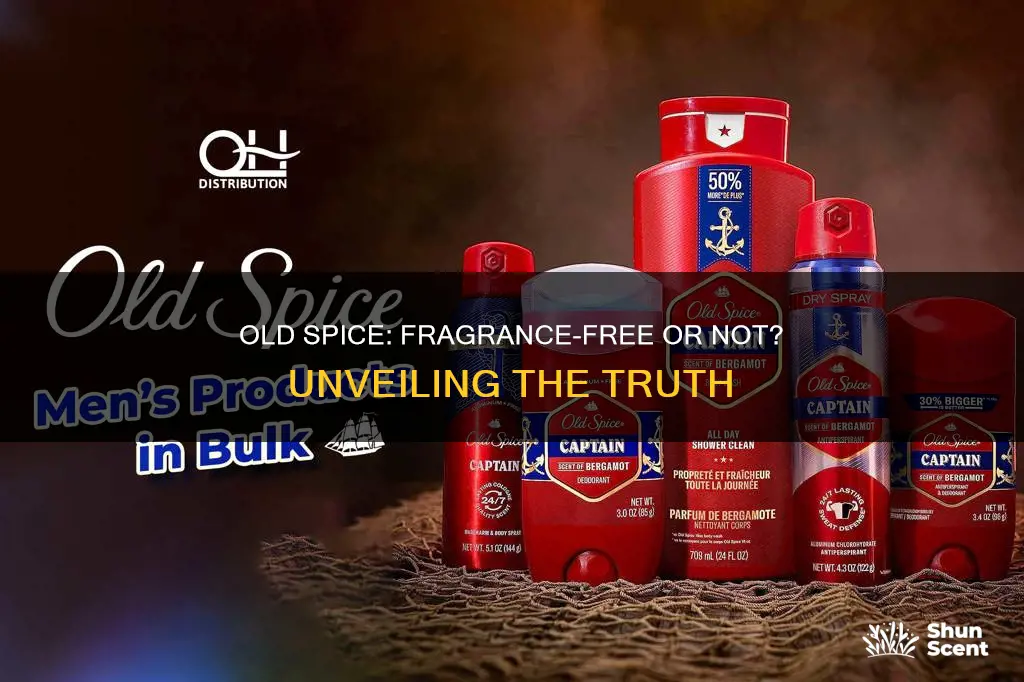 is old spice fragrance free