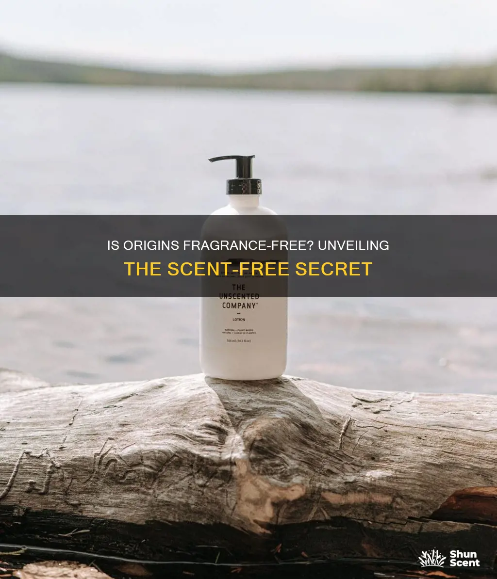 is origins fragrance free