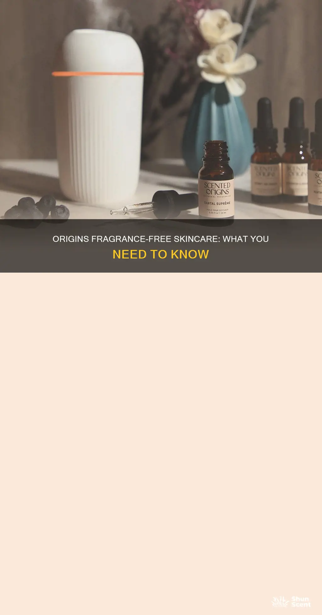 is origins fragrance free