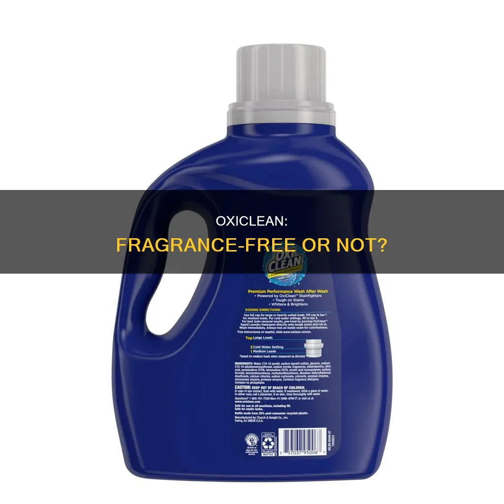 is oxiclean fragrance free