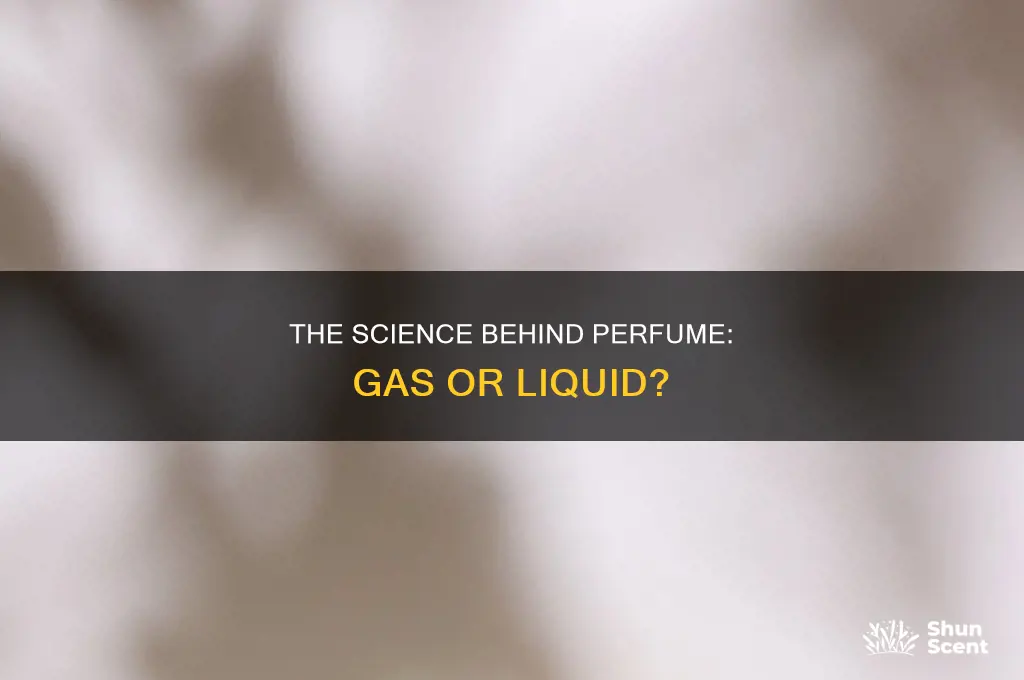 is perfume a gas or a liquid