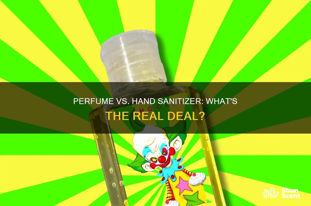 is perfume a good hand sanitizer