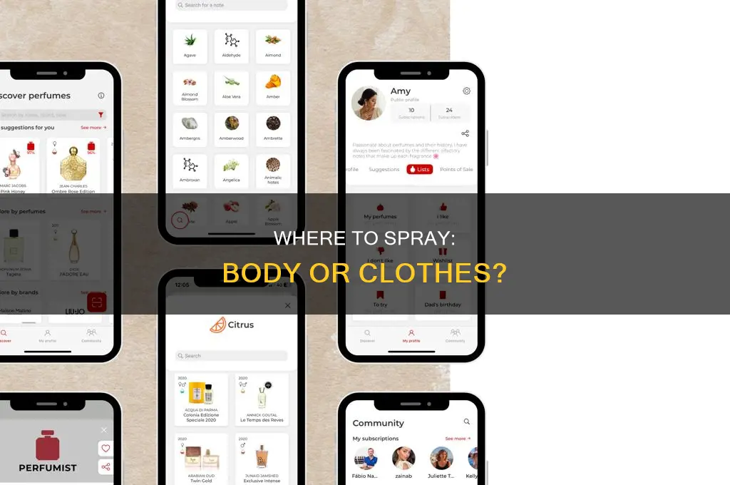 is perfume applied on body or clothes