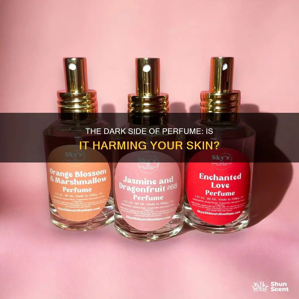 is perfume bad for your skin