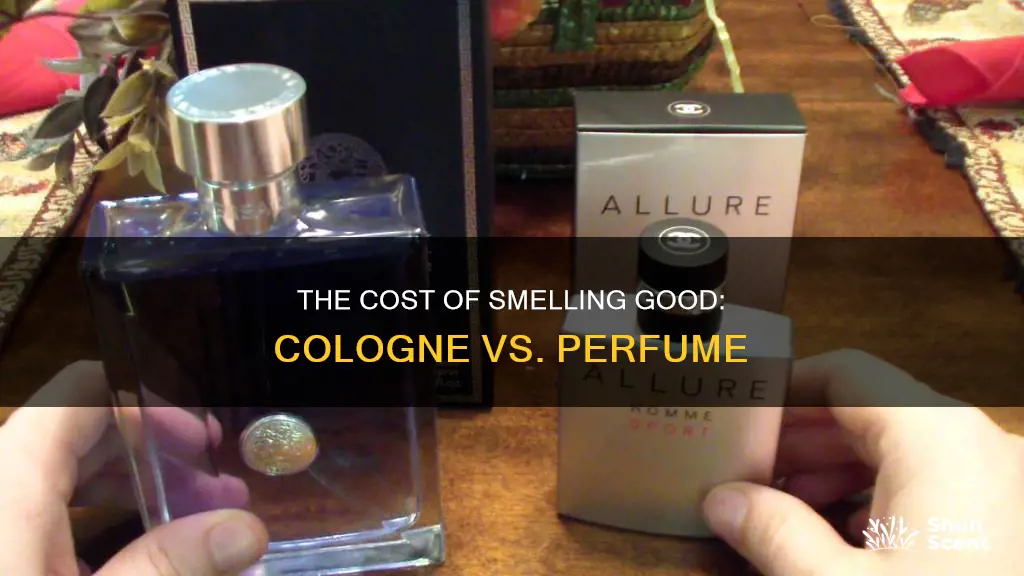 is perfume more expensive than cologne