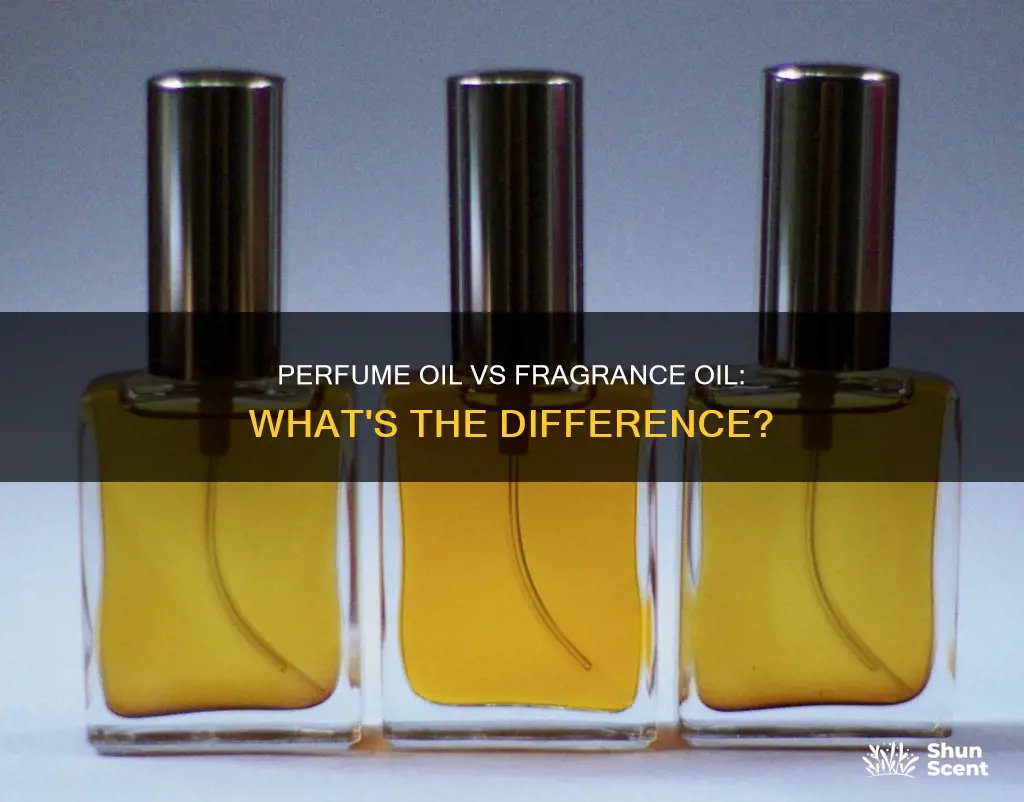 is perfume oil the same as fragrance oil