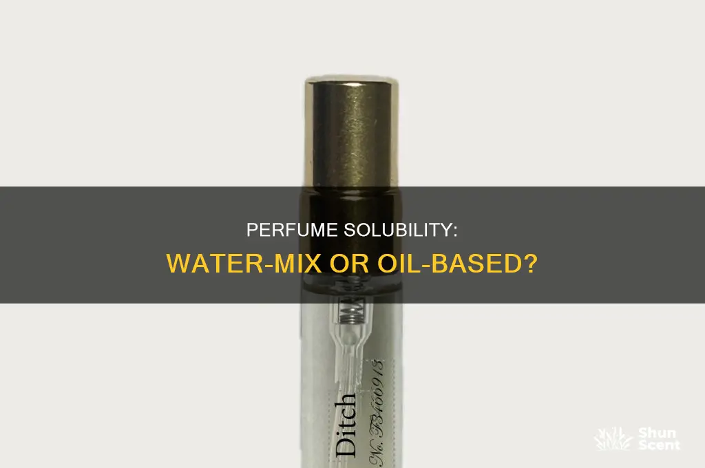 is perfume soluble in water