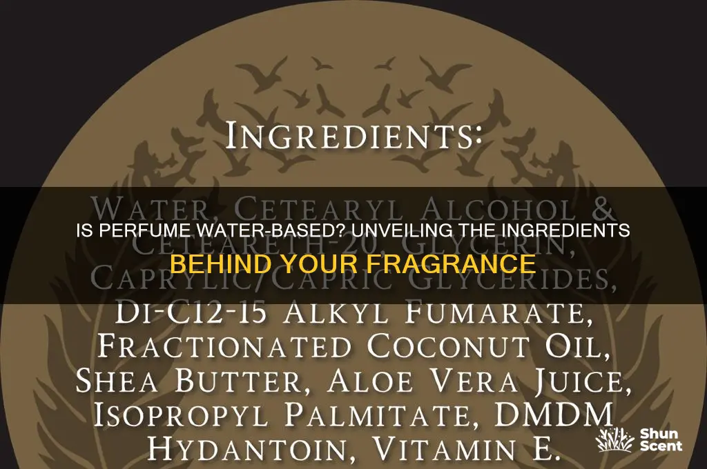 is perfume water based