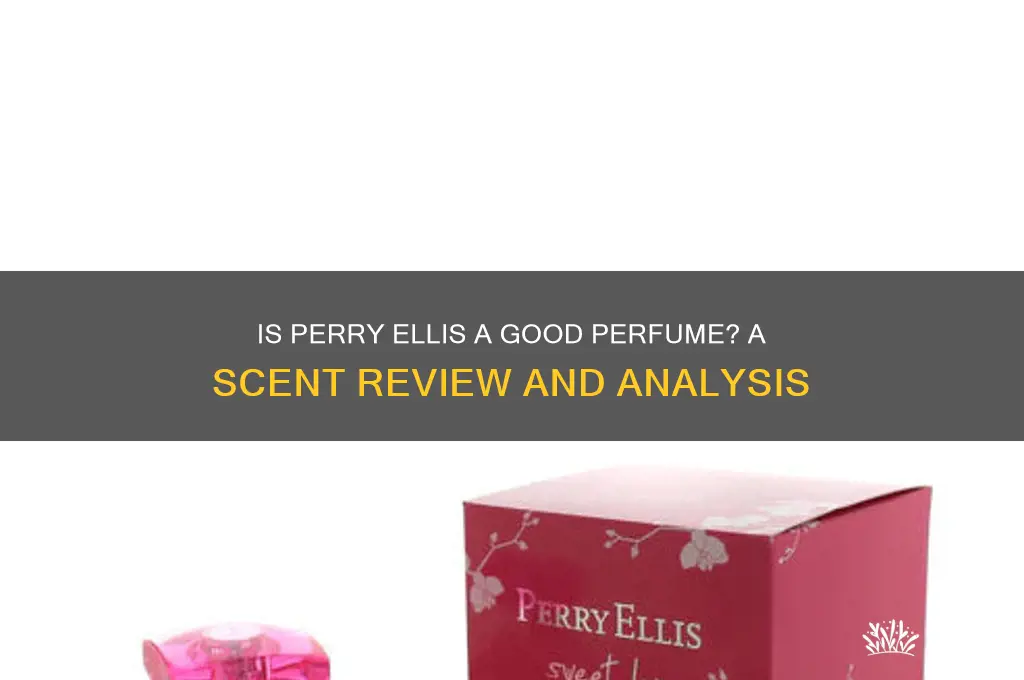 is perry ellis a good perfume