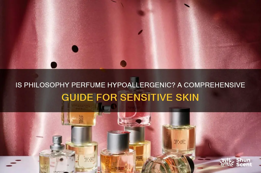 is philosphy perfume hypoallerginic