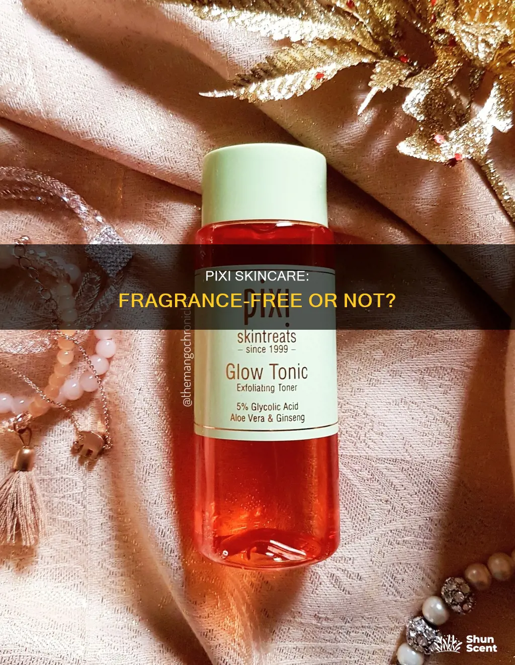 is pixi fragrance free