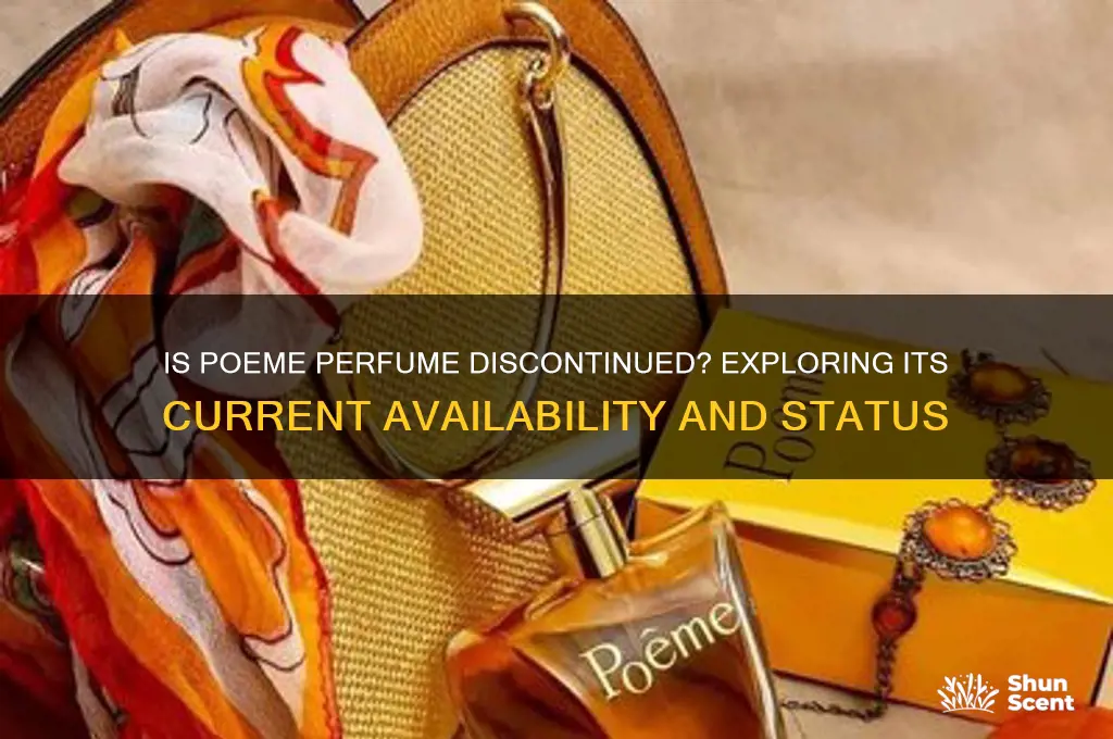 is poeme perfume discontinued