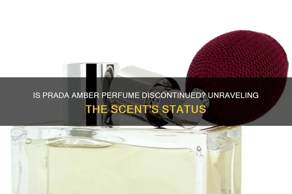 is prada amber perfume discontinued