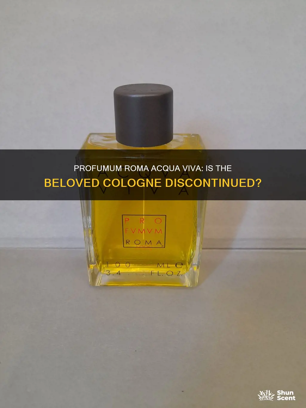 is profumum roma acqua viva cologne discontinued